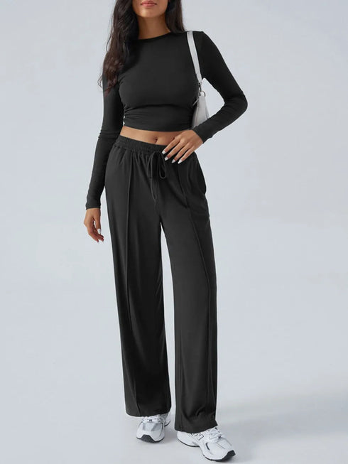 'Riftwear' Long Sleeve Top and Pants Set - Celes Fashion